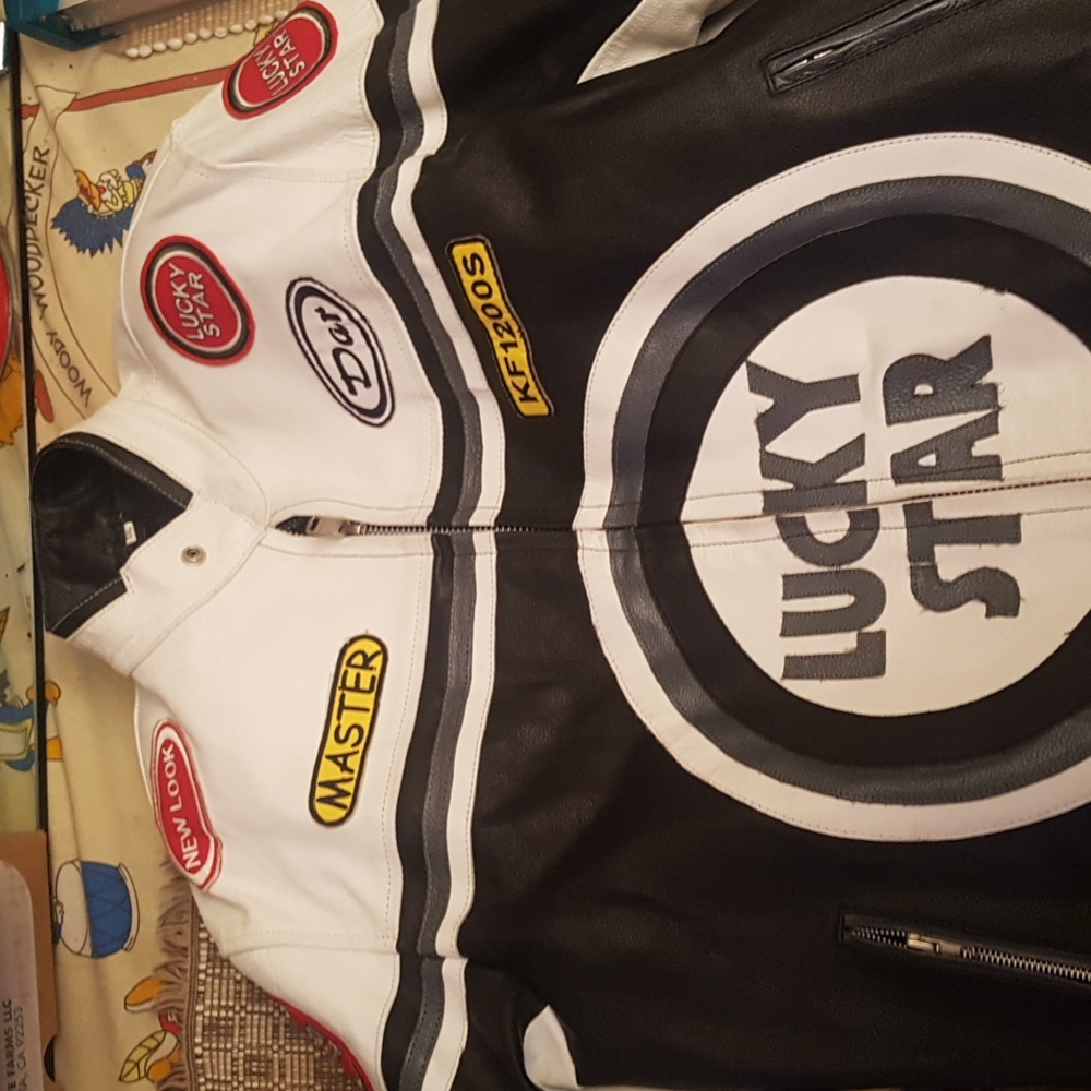 Brand New Custom Made; 100% Real leather Motorcycle Jacket; 2XL